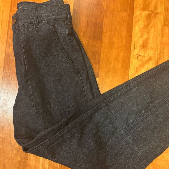 Cos Dark Denim Barrel Leg High Rise Jeans Size 25 - Picture 5 of 5